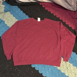 Red Hanes Eco Smart Crewneck